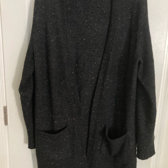 Old navy long cardigan slate with bright specks of color - Picture 1 of 7